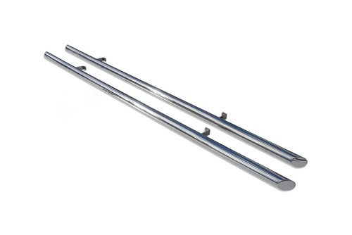 Stainless side bars down - +,