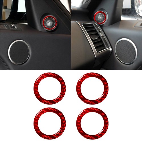 4pcs red carbon fiber door - carbon,