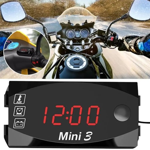 Led motorcycle clock - motorcycle,