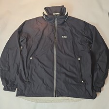 Gill Men's Sailing Jacket Waterproof Hooded, Black, Size XXL