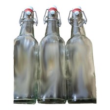 Clear Swing Top Beer Bottles