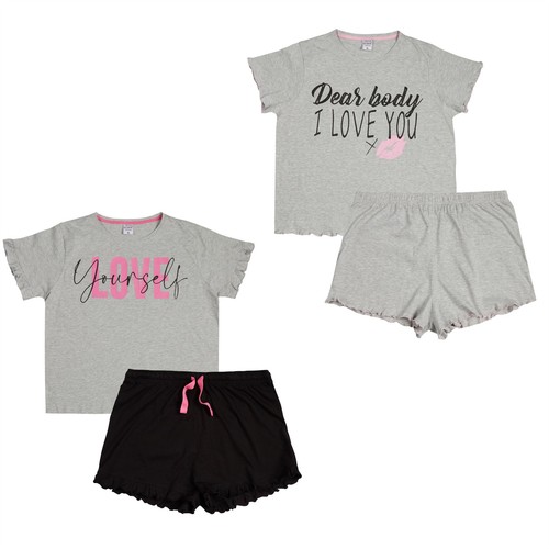 Ladies short cotton pyjamas - short,