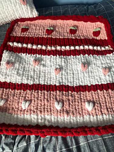 Strawberry themed chunky hand