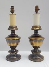Vintage Table Lamps Bronzed Aged Effect Finish (Height 45cm)