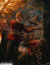  Rorkes Drift Zulu War Military Art Print Private Hook  Williams Victoria cross