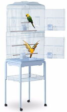 LIBERTA LOTUS LARGE BUDGIE COCKATIEL PARAKEET BIRD CAGE WITH C1 TSTAND ON WHEELS