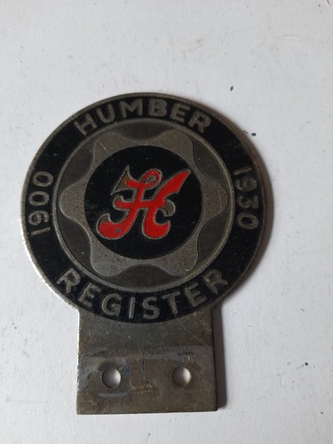Humber register badge - humber, badge.