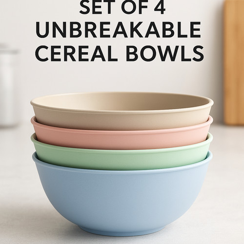 Large unbreakable cereal bowls - cereal,