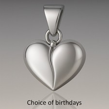 Happy Birthday Heart Bead for