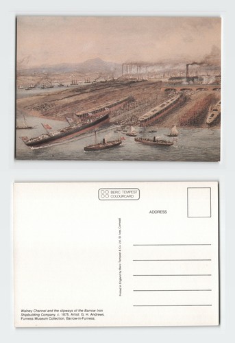 Vintage postcard walney - vintage,