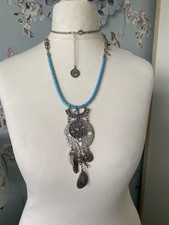 BIBI BIJOUX Sahara Morrocan Pendant Necklace - Turquoise 