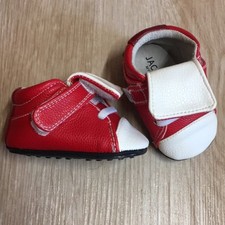 Jack and Lily My Mocs Red and White Kids Shoes