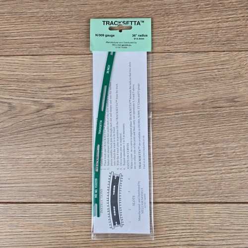 Tracksetta gauge radius - tracksetta, n