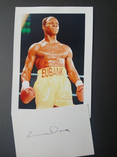 Chris eubank signed - eubank, signed.