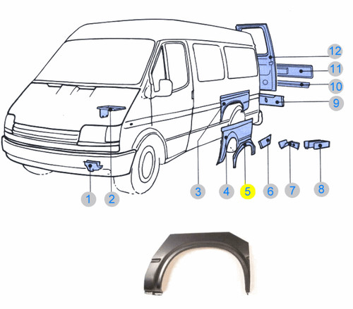 Ford transit mk5 rear - mk5,