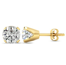 1/2 Carat Moissanite Stud
