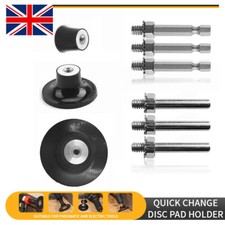 1/2/3" Roll Lock Sanding Disc Pad Holder 1/4" Mandrel Set For Die Grinder Drill