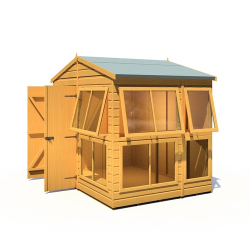 8x6 sunhut potting shed with - 8x6,