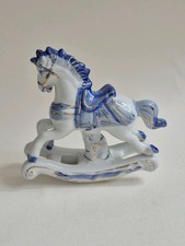  Vintage Ceramic Rocking Horse Height 6"