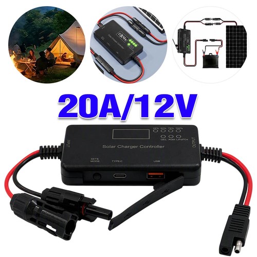 20a pwm 12v solar - 12v, charge
