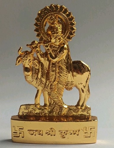Gold plated lord - krishna, with