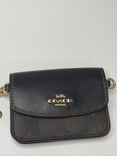 Coach card case with leopard - card,