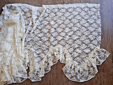 Vintage Cream Lace Frill Net