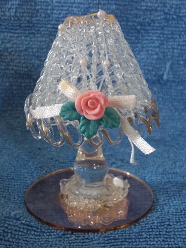 Clear spun glass - glass, lamp