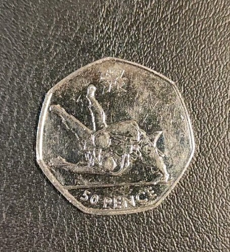 Olympic judo 50p piece - 50p,