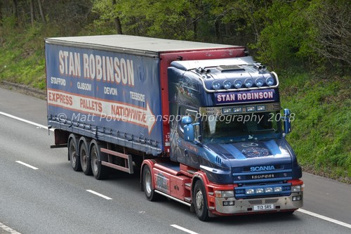 Truck photo 12x8 scania 124l - truck,