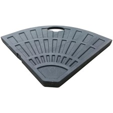 Habitat Black Plastic Quarter Parasol Base 13.5kg Heavy Duty Garden Umbrella