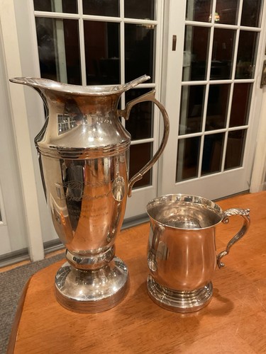 Pair name silver plate golf - no,