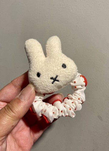 Miffy bunny scrunchie hair tie - miffy,