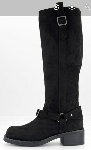 Ladies long black - long, boots