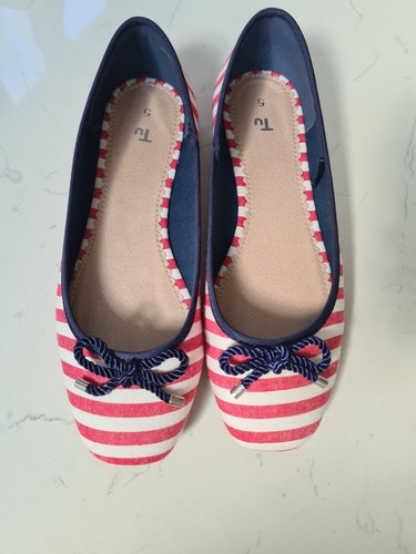 Red stripe nautical square - stripe,