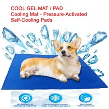 Dog Cat Cooling Mat Pressure Activated Pet Self Cooling Gel Pad Bed Summer