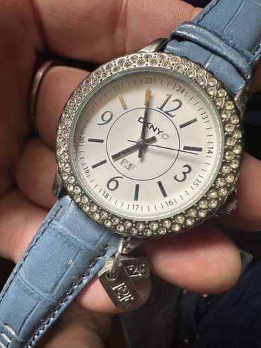 Dknyc womens watch blue denim - dknyc,