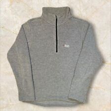 Mens Grey Rab Micro Pull-On 1/4 Zip Fleece Jacket QXF-07 - Size Medium (M) L6