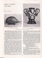 EARLY SUSSEX POTTERY. AN