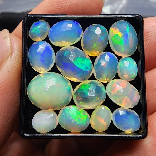 Ethiopian opal facet - ethiopian,