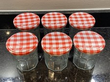 6 Bonne Maman jars. For