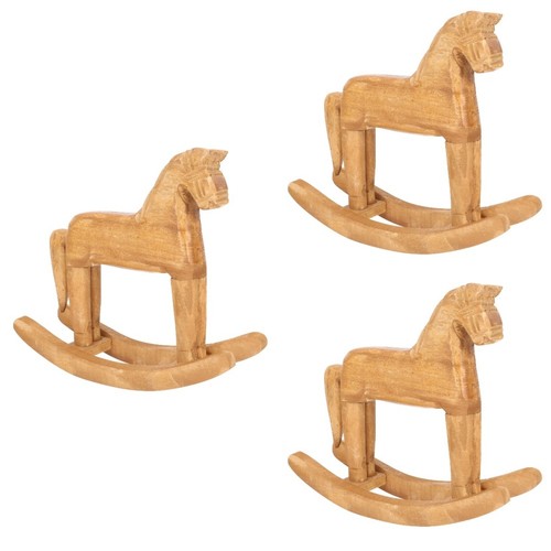 3pcs light yellow - yellow, wooden