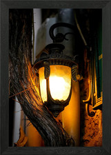Illuminated vintage street - vintage,