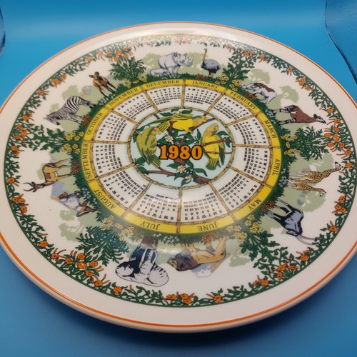 Wedgwood safari calendar plate - wedgwood,