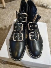 Topshop Alfie Black Leather