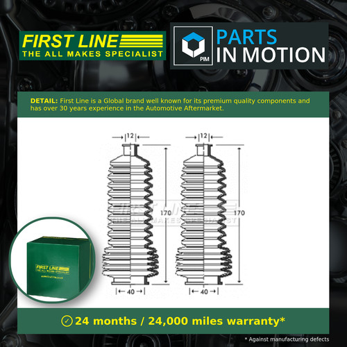 Steering rack boot fits - steering,