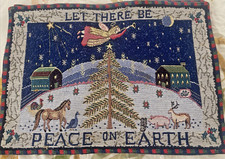 4 Tapestry Placemats Holiday