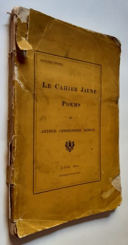 Cahier jaune poems arthur - le, poems,