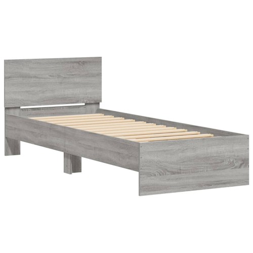 Bed frame with - bed, headboard