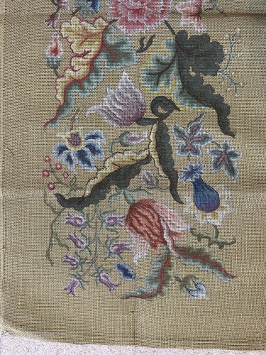 Vintage hand painted floral - hand,